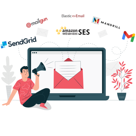 Get all your email delivered in seconds and without interruption via 3rd party mail services